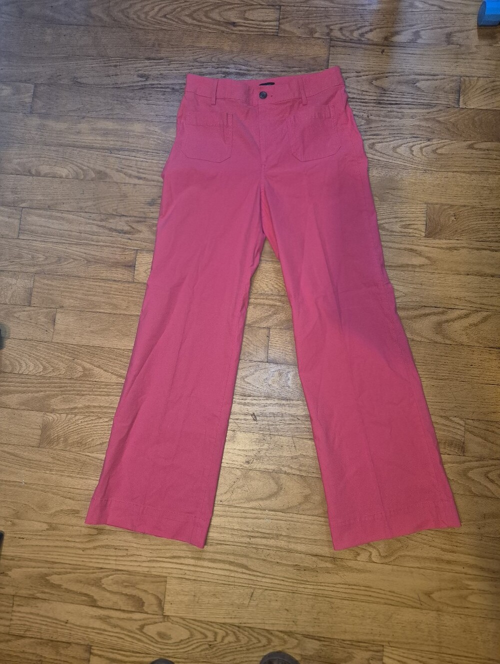 J. Crew Lizzie Wide Leg Size 27 Women's Coral Pink Pants
